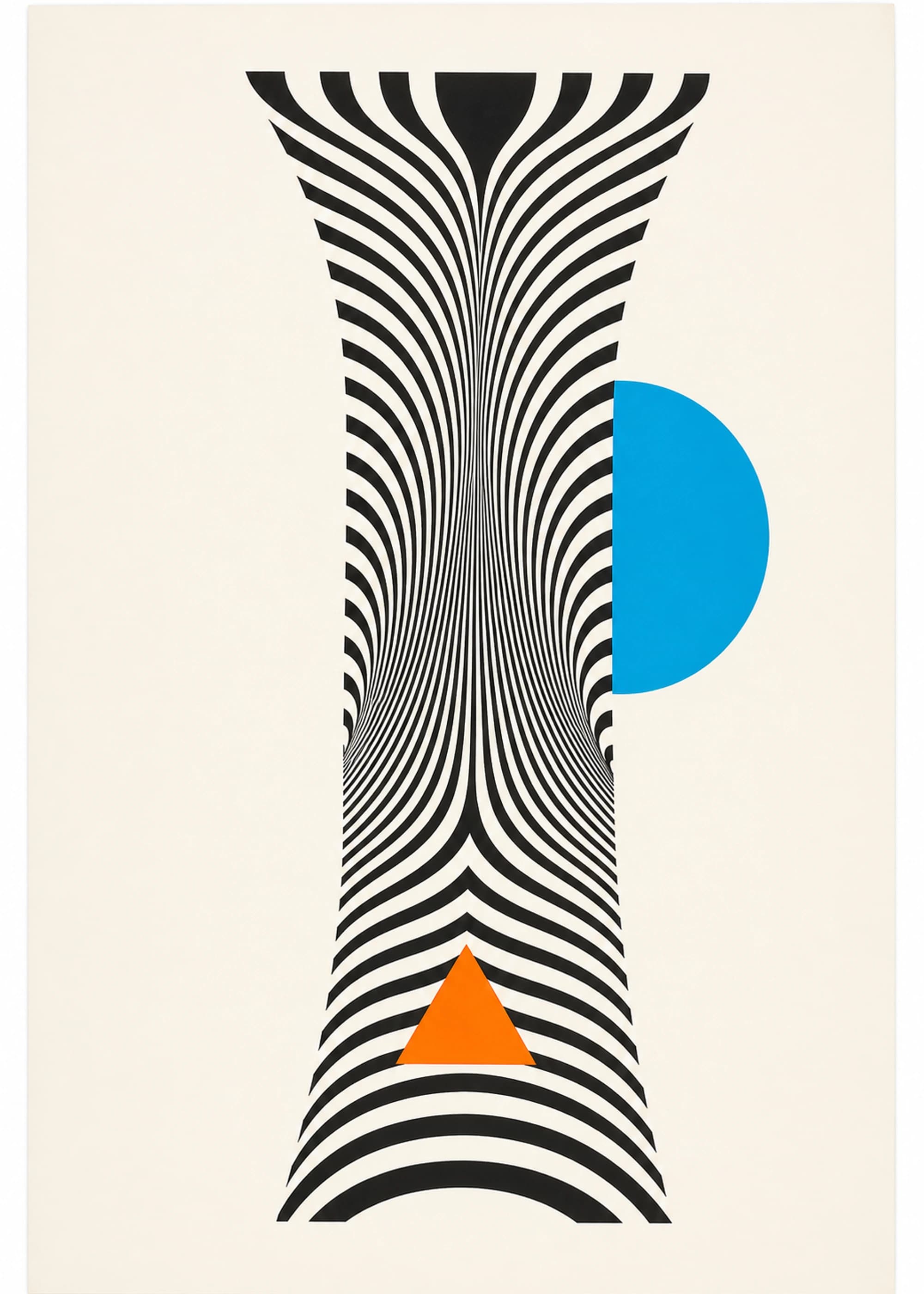 Optical Systems Column, a geometric PosterBloom art print