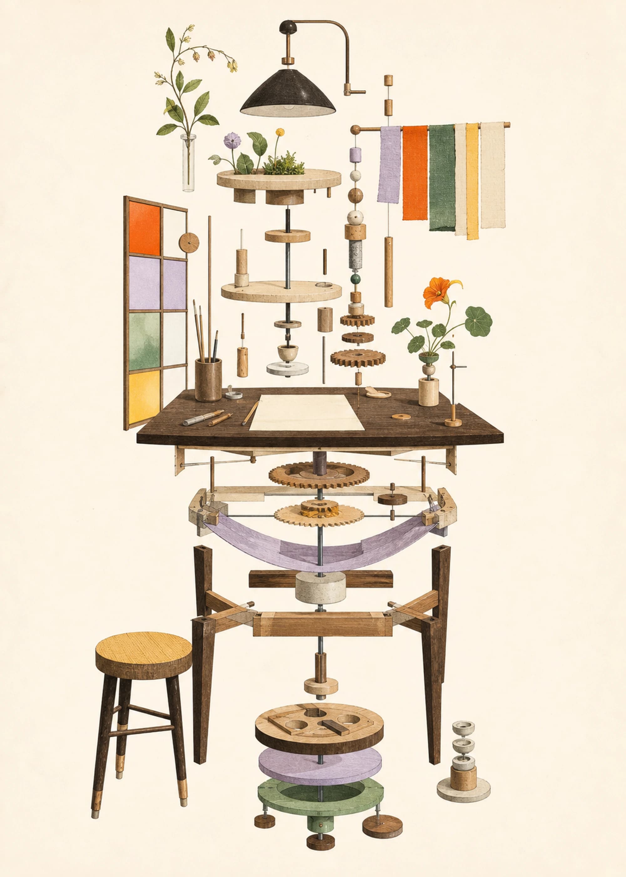 Instructions for Wonder — framed Soft Systems art print